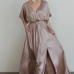 Baltic born savannah print maxi in dusty lilac